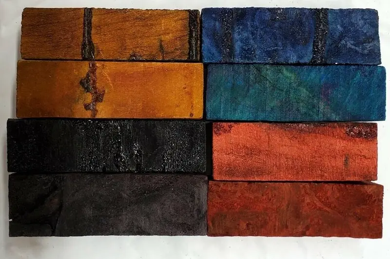 Dyed Stabilized Pen Blank Short Assortment (8 Pc) 3/4" Sq X 2 3/4"+ 1