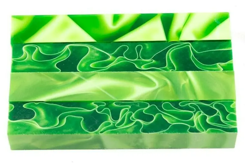 Emerald Water Pearl Acrylic Pen Blank 3/4"X3/4"X3" Btwpbm1257 1Pc Short 1