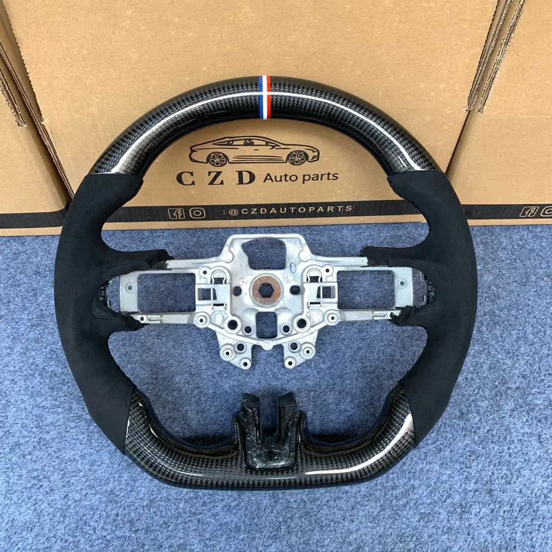 Ford Shelby Gt350 2015 2016 2017 Carbon Fiber Steering Wheel From Czd Auto Parts With Alcantara 1
