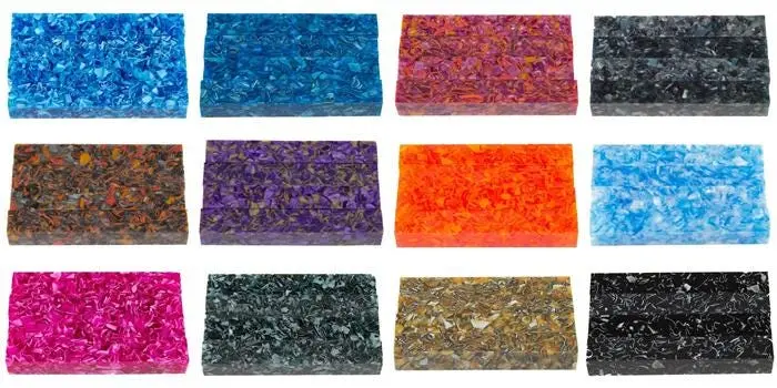 Fractured Acrylic Set Of Pen Blanks 3/4X3/4X5 (1 Each Of 12) 1