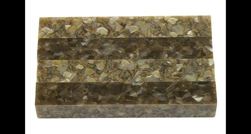 Gold Quartz Acrylic Pen Blank 3/4"X3/4"X3" Btwpbm1025 (1 Pc)Short3 1