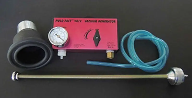 Hold Fast 3" Vacuum Chuck Head/Adaptor Kit & Pump -1.25" Spindle Tmiproducts 1