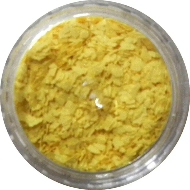 Inlace Inlay Stone Flakes  1Pc 3 Gram Jar Of  Sunshine Yellow 1