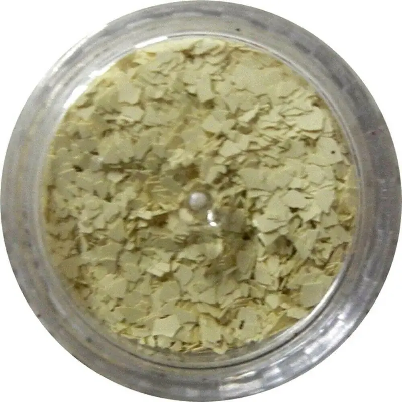 Inlace Inlay Stone Flakes  1Pc 3 Gram Jar Of  Vanillo Yellow 1