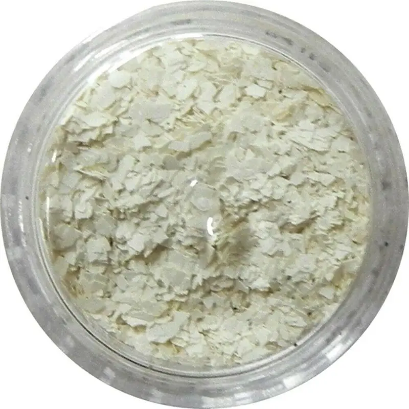 Inlace Inlay Stone Flakes  1Pc 3 Gram Jar Of  White Lie 1