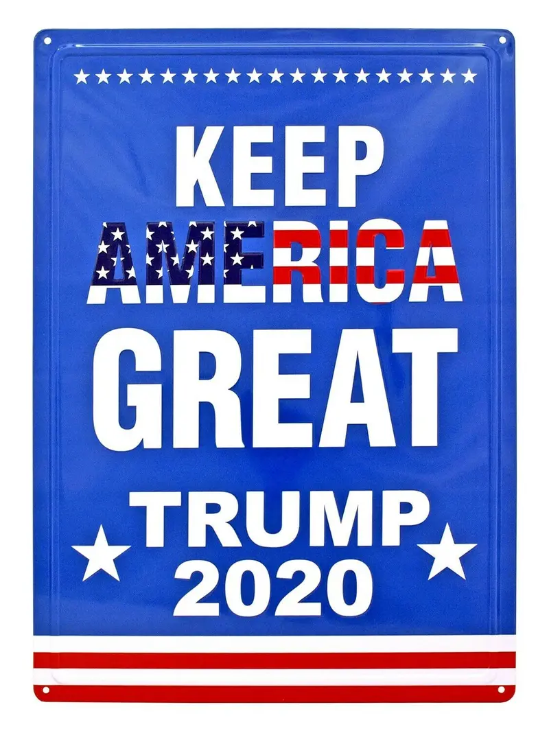 Keep America Great Trump 2020 Tin Sign 16.9X12 1