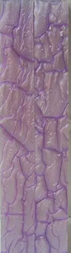 Light Violet Designed Acrylic (2 Pc) Knife Scales 3/16" X 3/4" X 6" - 0420 1