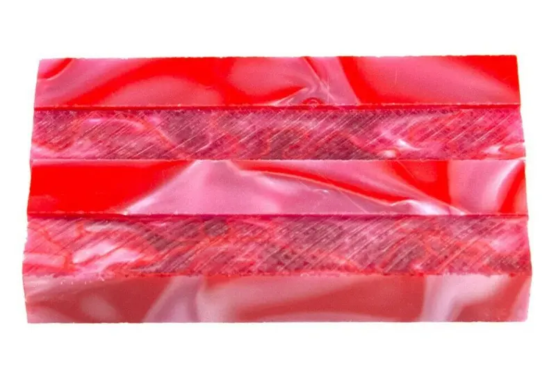 Luscious Red Acrylic Pen Blank 3/4"X3/4"X3" Btwpbm1318 1Pc Short 1