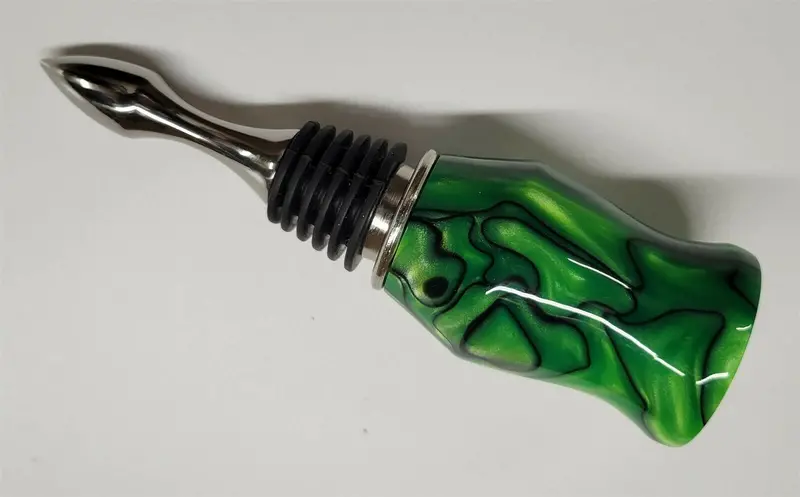 Nuclear Lime Acrylic Bottle Stopper 5" 1