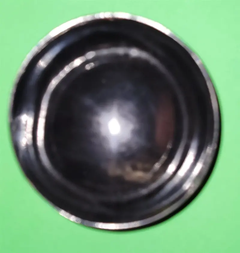 Polished Buffalo Horn Bowl Measuring 4" Wide By 1 5/8" Deep. 1