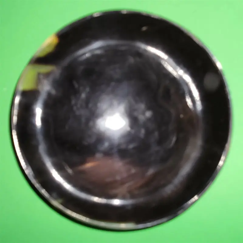 Polished Buffalo Horn Bowl Measuring 6" Wide By 1 7/8" Deep. 1