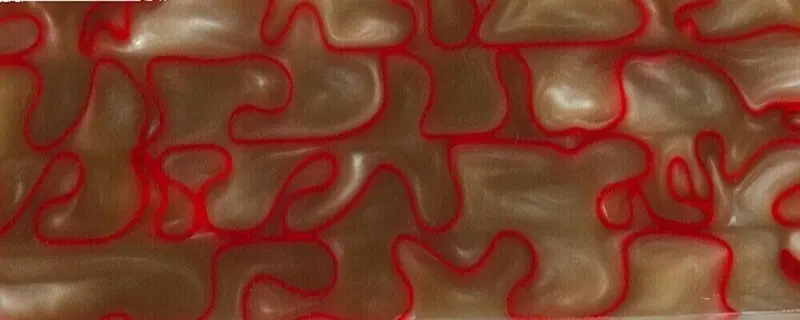 Red Rocks Btw99kss Acrylic (2 Pc) Knife Scales 3/16" X 1 1/2" X 5" 1