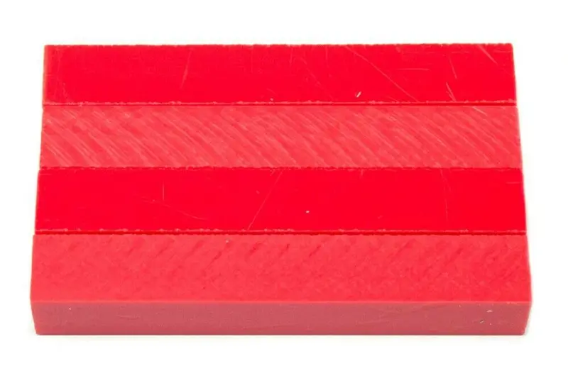 Red Rose Acrylic Pen Blank 3/4"X3/4"X3" Btwpbm1372 1Pc Short 1