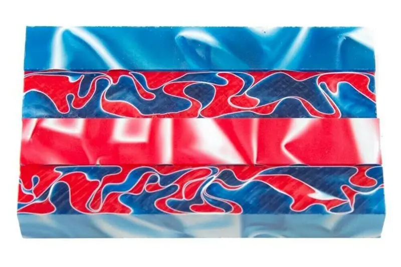 Red Sea Acrylic Pen Blank 3/4"X3/4"X3" Btwpbm1373 1Pc Short 1