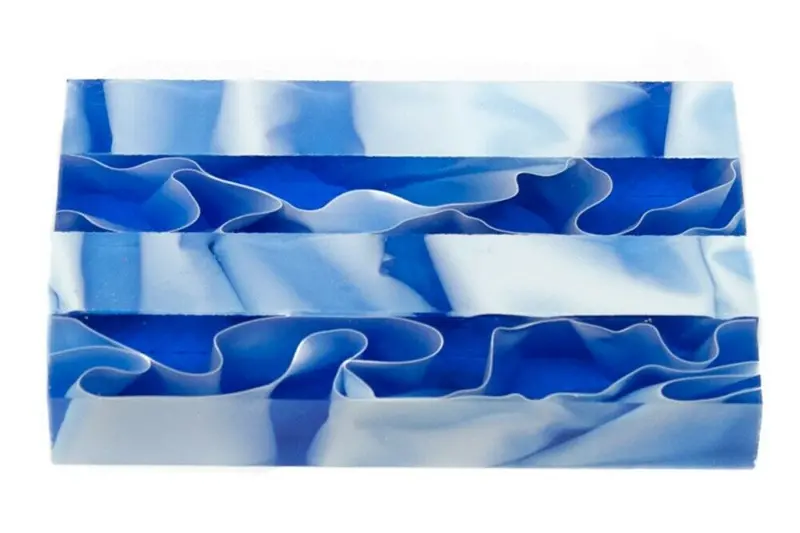 Slate Blue Water Acrylic Pen Blank 3/4"X3/4"X3" Btwpbm1397 1Pc Short 1
