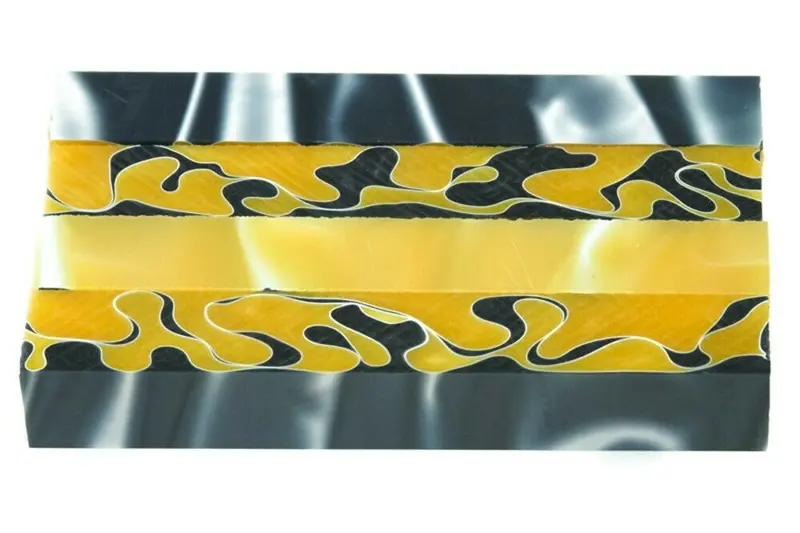 Sunflower Blue Acrylic Pen Blank 3/4"X3/4"X3" Btwpbm1408 1Pc Short 1