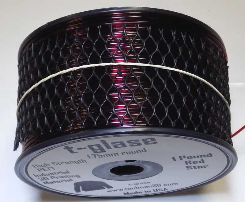 T-Glase  (Petg) 3D Printer Filament Red - 1.75Mm / 1Lb 1
