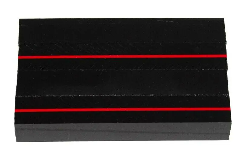 Thin Red Line Acrylic Pen Blank 3/4"X3/4"X4" Btwpbm1094short4 (1 Pc) 1