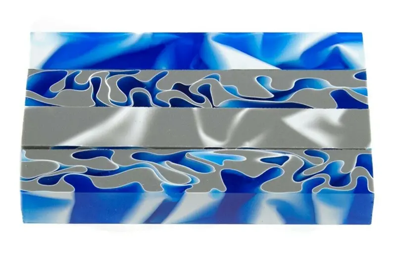 Topaz Steel Acrylic Pen Blank 3/4"X3/4"X3" Btwpbm1229 1Pc Short 1