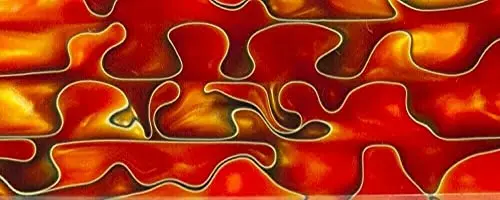 Tye Dye Btw124ksm Acrylic (2 Pc) Knife Scaless 1/4" X 1 1/2" X 5" 1