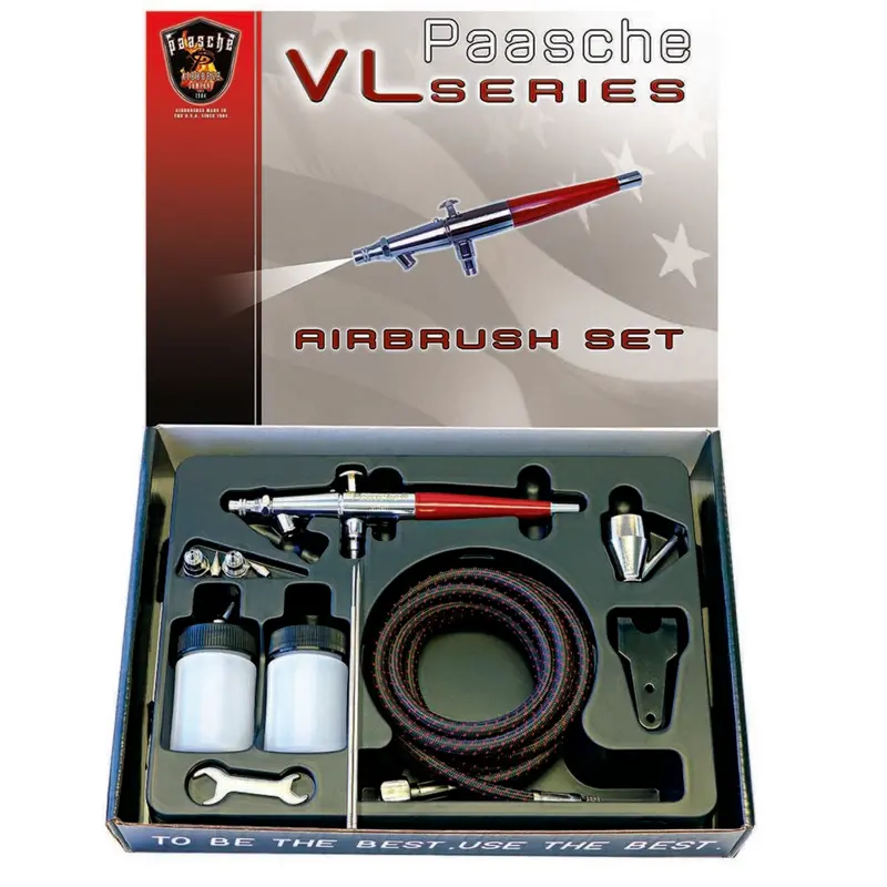 Vl-3As Airbrush Set (Double Action Internal Mix Siphon Feed) 1