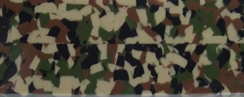 Woodland Camo Fleck Btw127ksl Acrylic (1 Pc) Knife Scale 3/8" X 1 1/2" X 6" 1