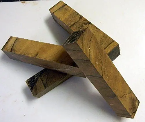 X Ziricote Cross Cut (1 Pc) Pen/Reel/Razor Blank 1"Sq X 5" -Cc 1