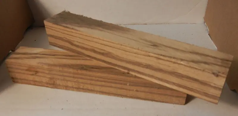 Zebrawood (1 Pc) Pen/Reel/Razor Blank 1"Sq X 6" - 0351 1