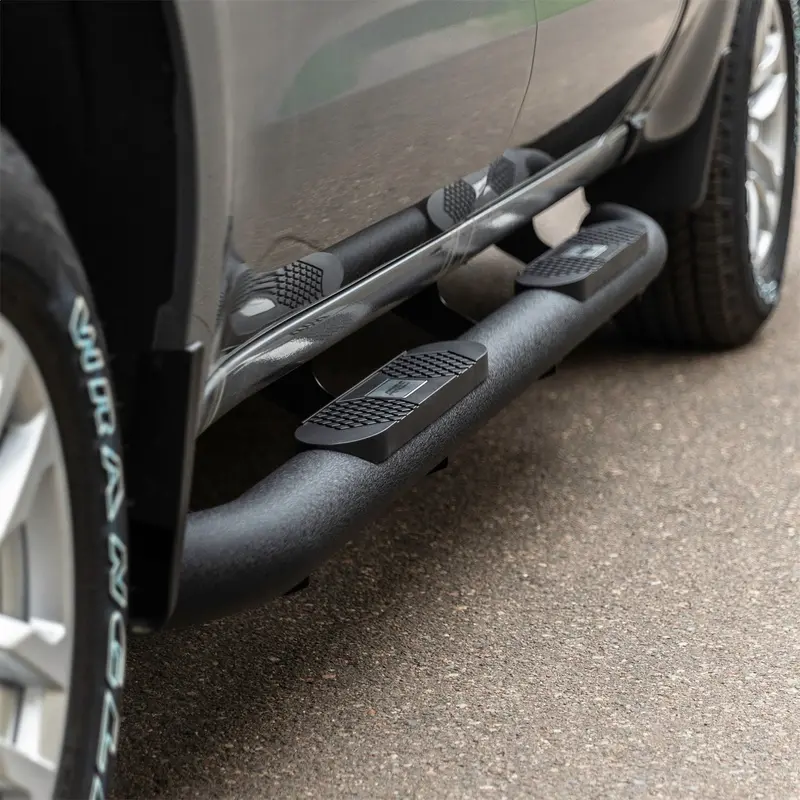 Aries Al232009 4 In Black Aluminum Round Side Steps For Select Toyota Tacoma Models 1