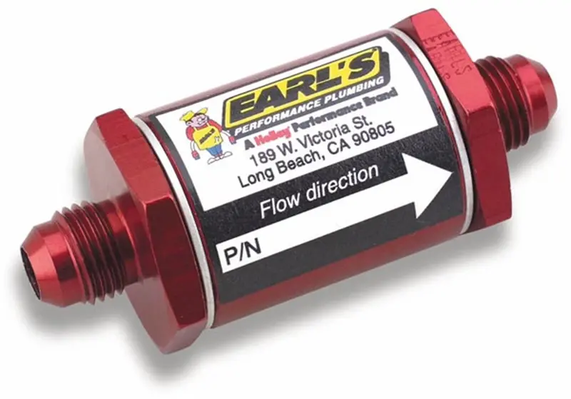 Earl’S Performance Aluminum In-Line Fuel Filter – 230210Erl 1