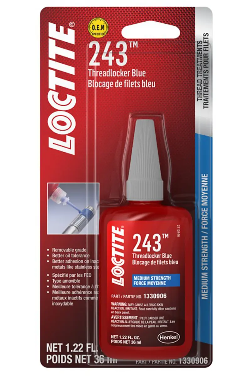Loctite Threadlocker 243 Blue – Medium Strength, 36 Ml Bottle 1