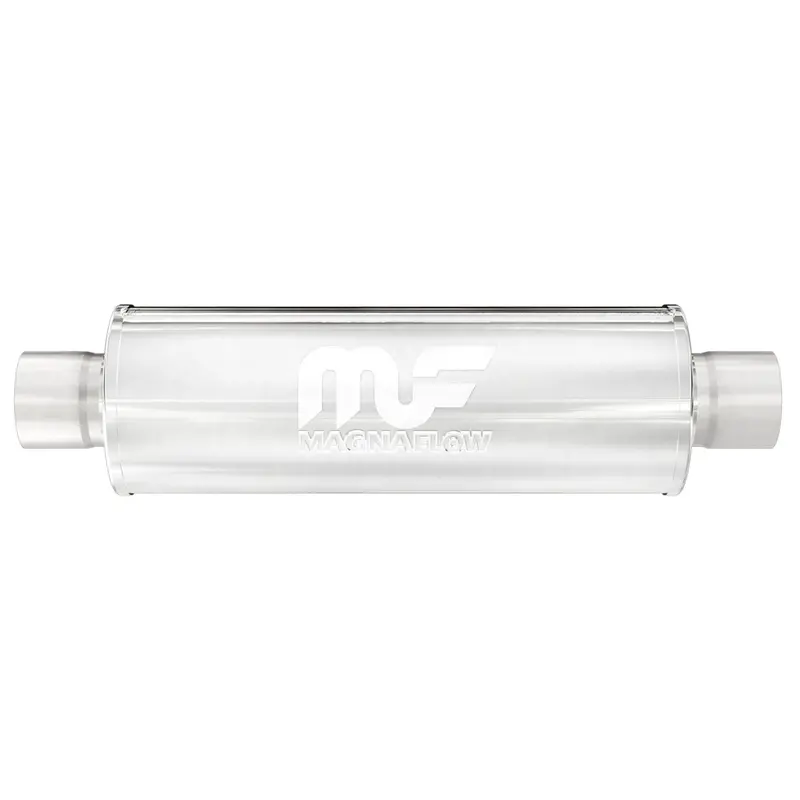 Magnaflow 14866 Universal Dual-Inlet/Dual-Outlet Performance Muffler – 2.5” Diameter 1