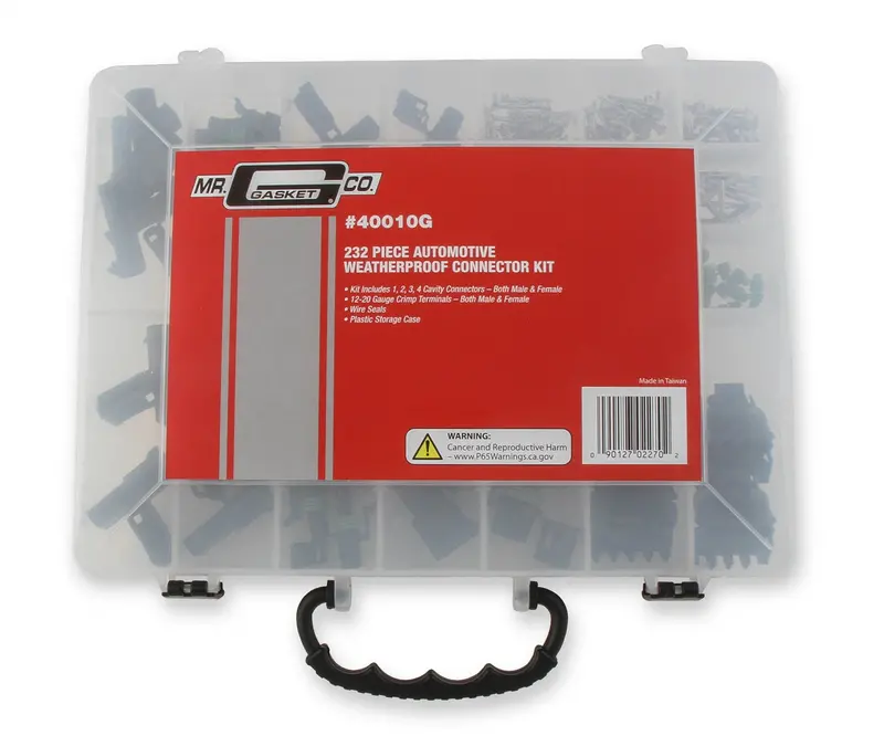 Mr. Gasket 40010G Weatherproof Electrical Connector Kit – Sealed Wiring Solution For Harsh Environments 1