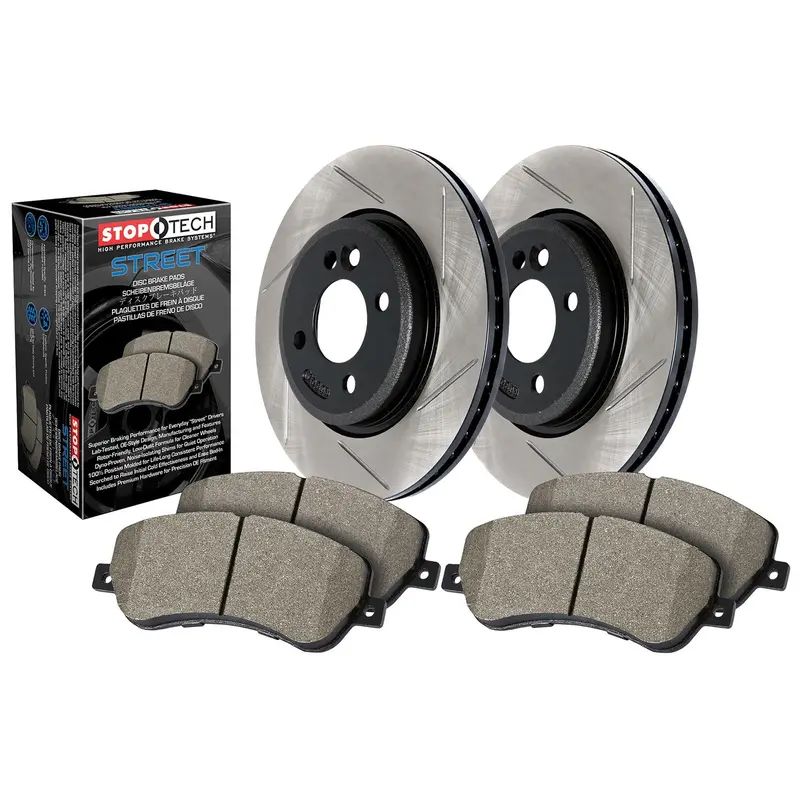 Stoptech Street Axle Pack: Rear Slotted Brake Kit (Model 937.66531) 1