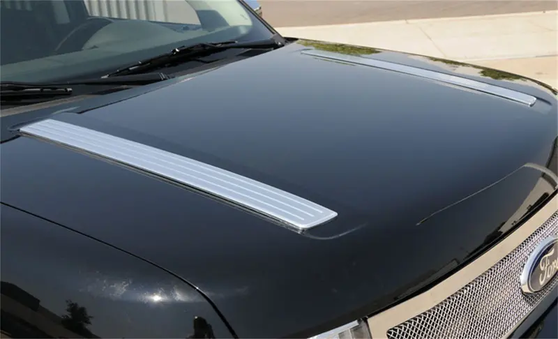 T-Rex Grilles 11523 T1 Series Hood Accent Trim – Stainless Steel 1
